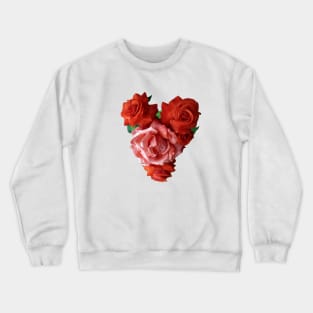 Branch of Red Roses Crewneck Sweatshirt